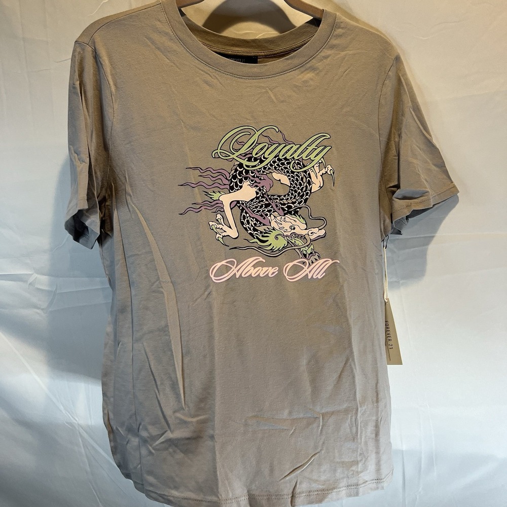 NWT Forever 21 with Purpose Size Large Graphic Tee Tshirtβ Loyalty Above All L